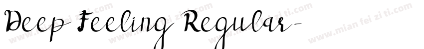 Deep Feeling Regular字体转换